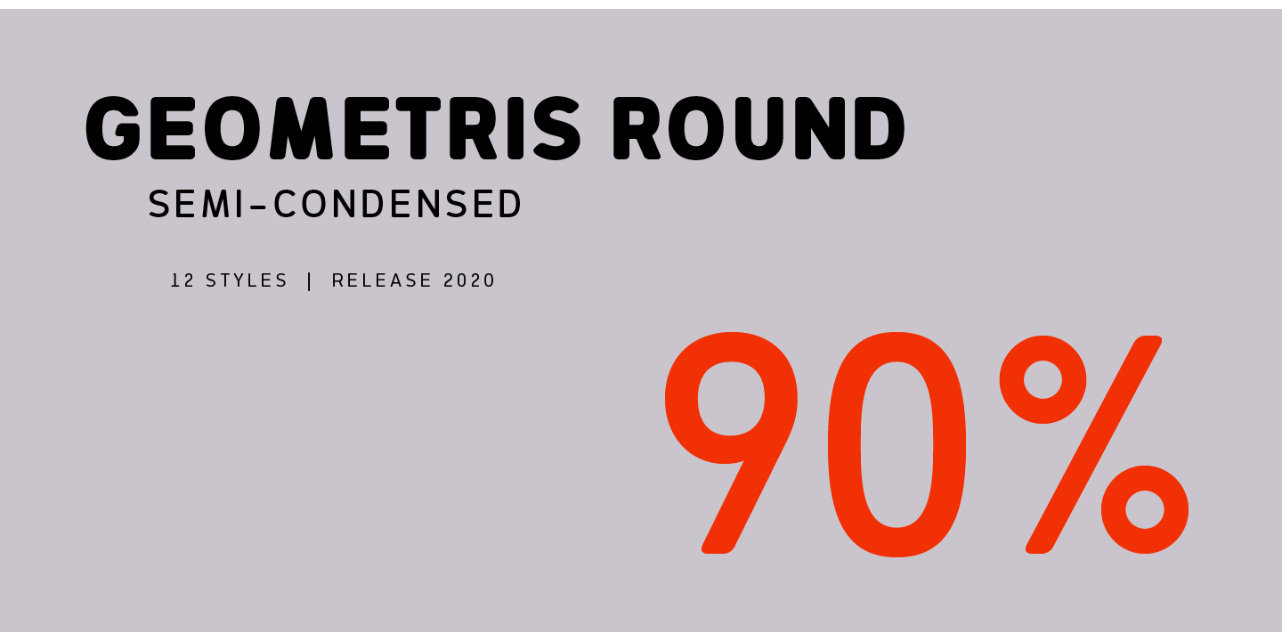 Geometris Round Regular Semi-Condensed Oblique Font preview